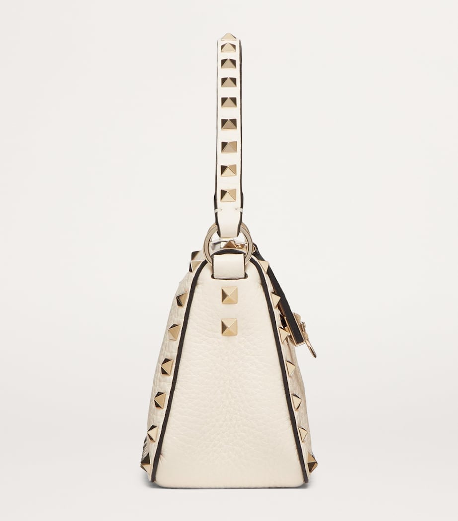Small Leather Rockstud Shoulder Bag I16 Image 6