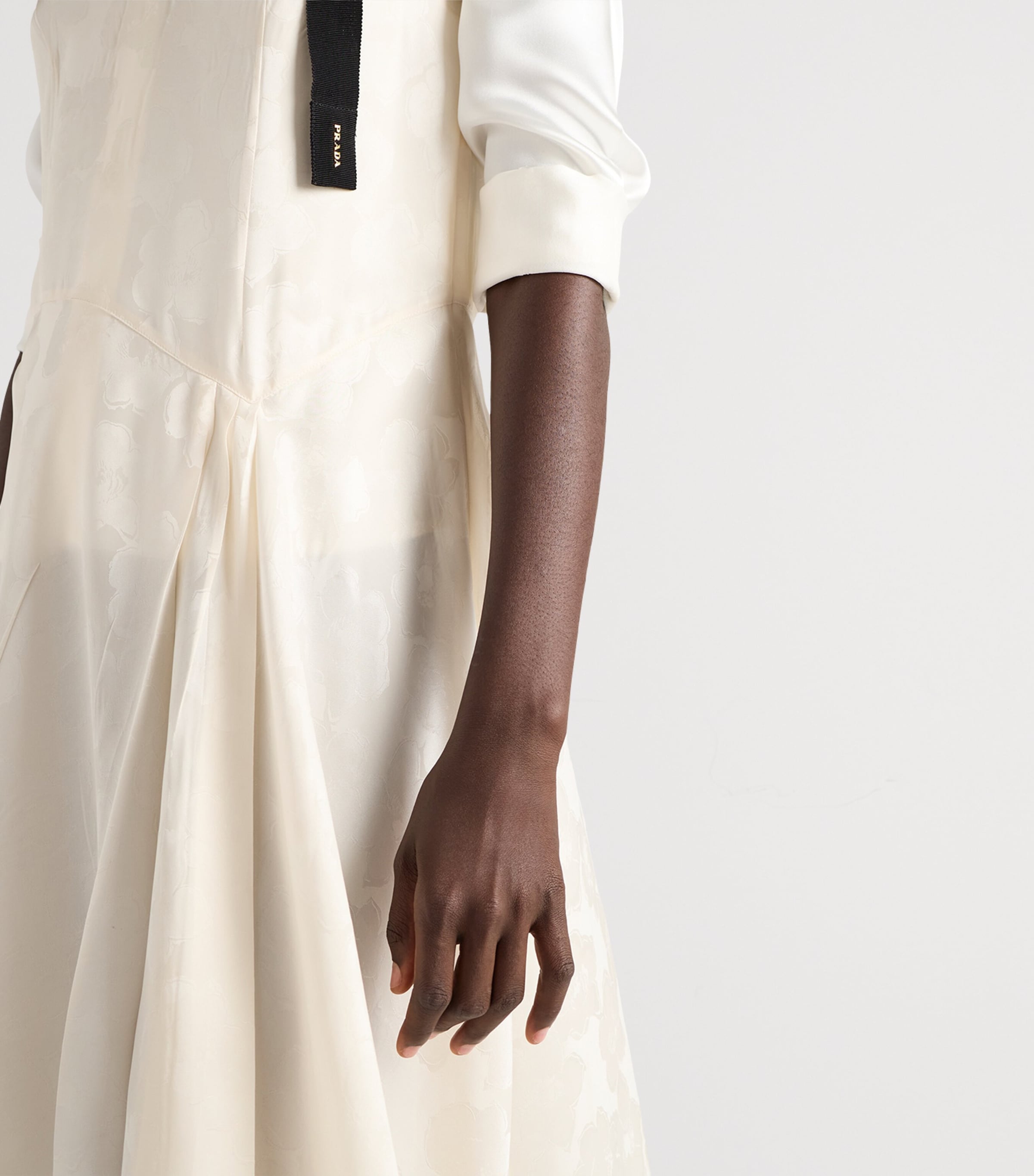 Jacquard Floral Midi Dress F0304 Image 3