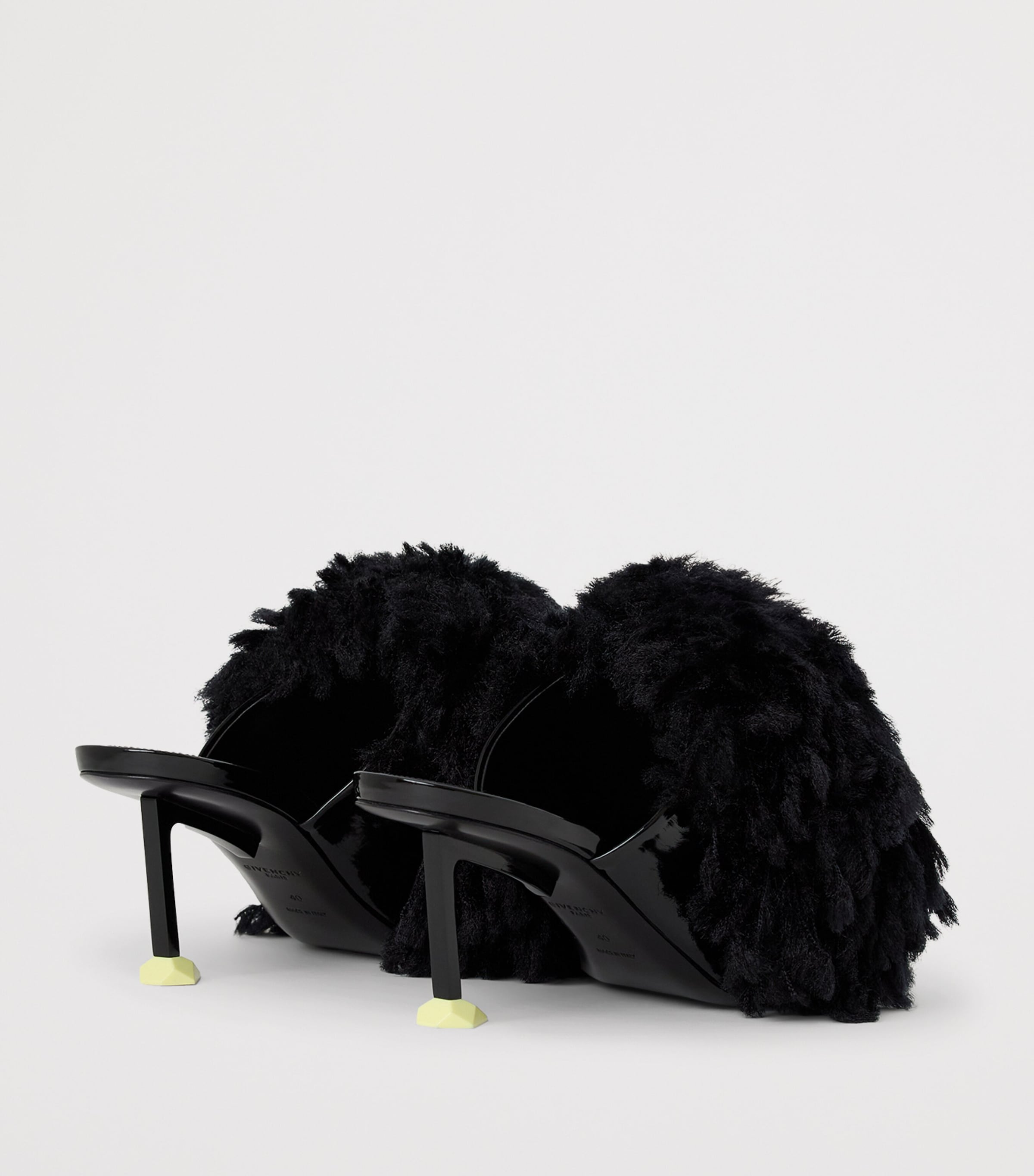 Givenchy Leather Pompom Heeled Mules 65 Image 6
