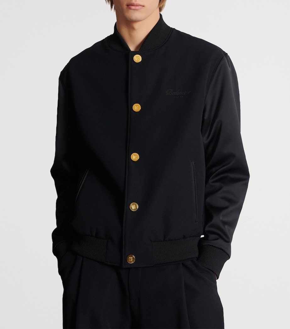 Wool Varsity Jacket EAP NOIR/NOIR Image 4