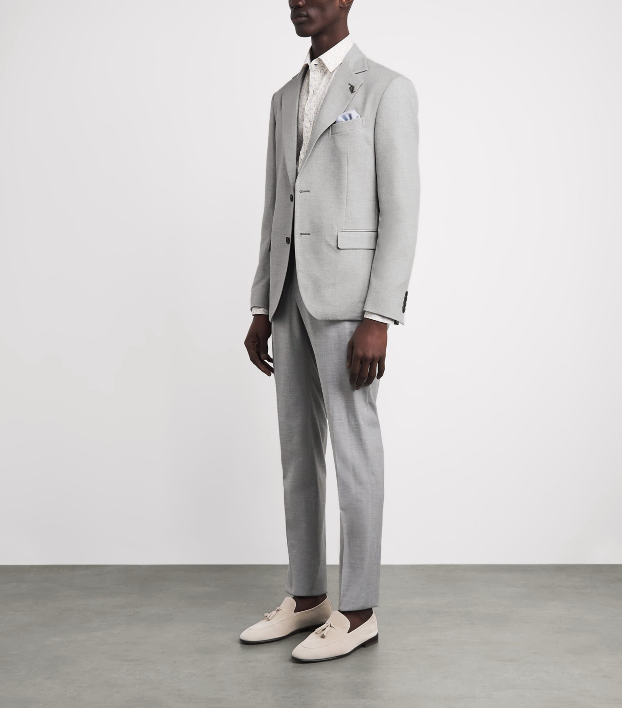 Pal Zileri Mens Active Blazer Light Grey Image 2