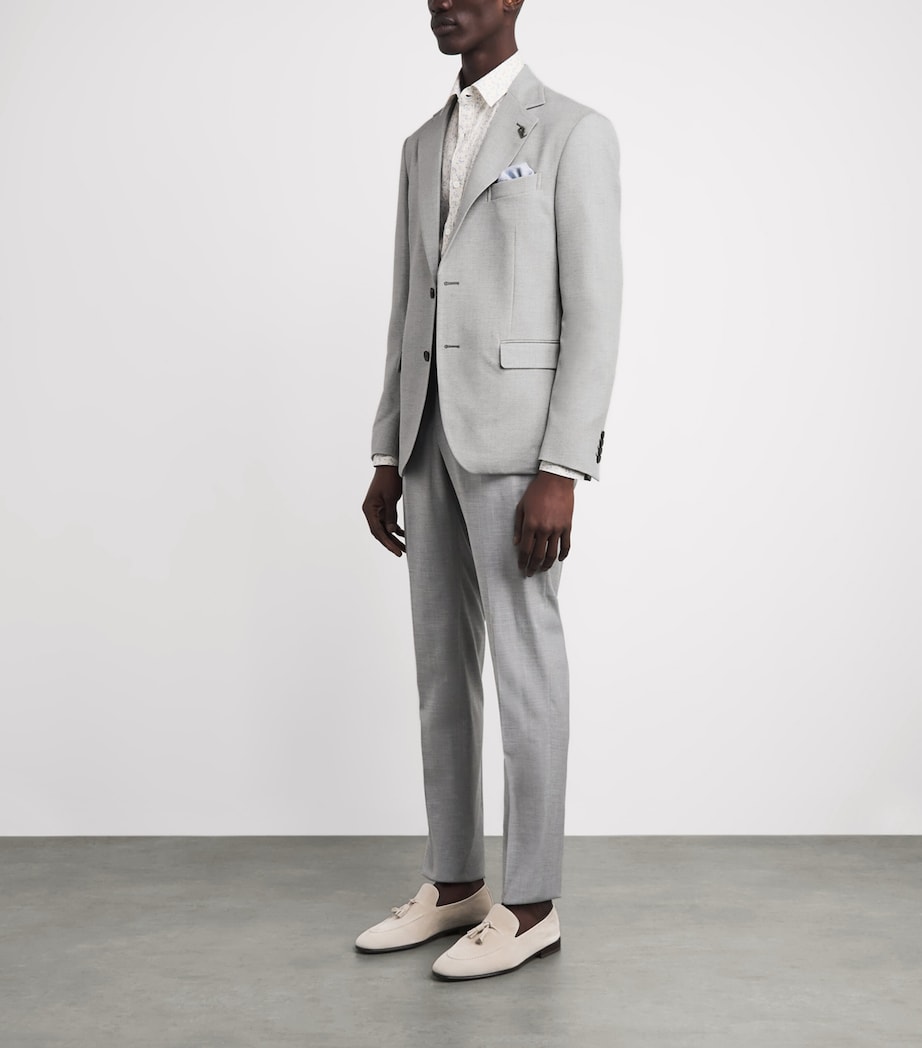 Pal Zileri Mens Active Blazer Light Grey Image 2