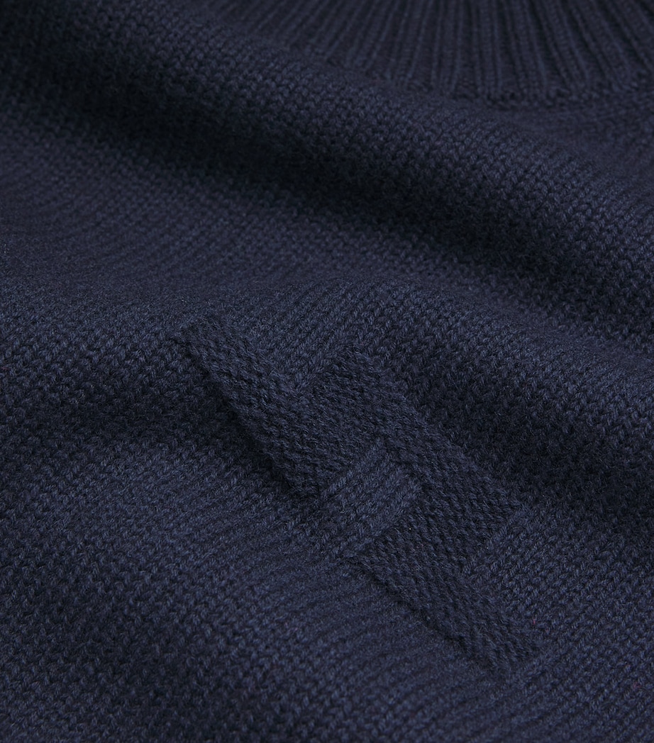 Wool-BCI Cotton Eddy Sweater JL NAVY-6855 Image 5