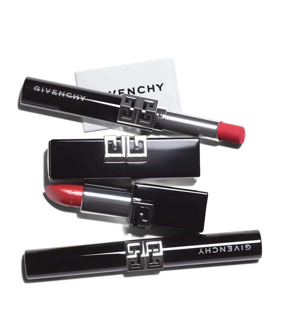 Givenchy Le Rouge Satin Silk High-Definition Lipstick Maroon Stitch Image 8