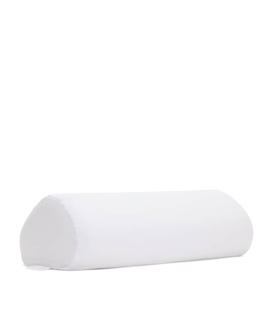 Memory Foam Boost Pillow and Linen Pillowcase (20cm x 47cm) WHITE Image 3