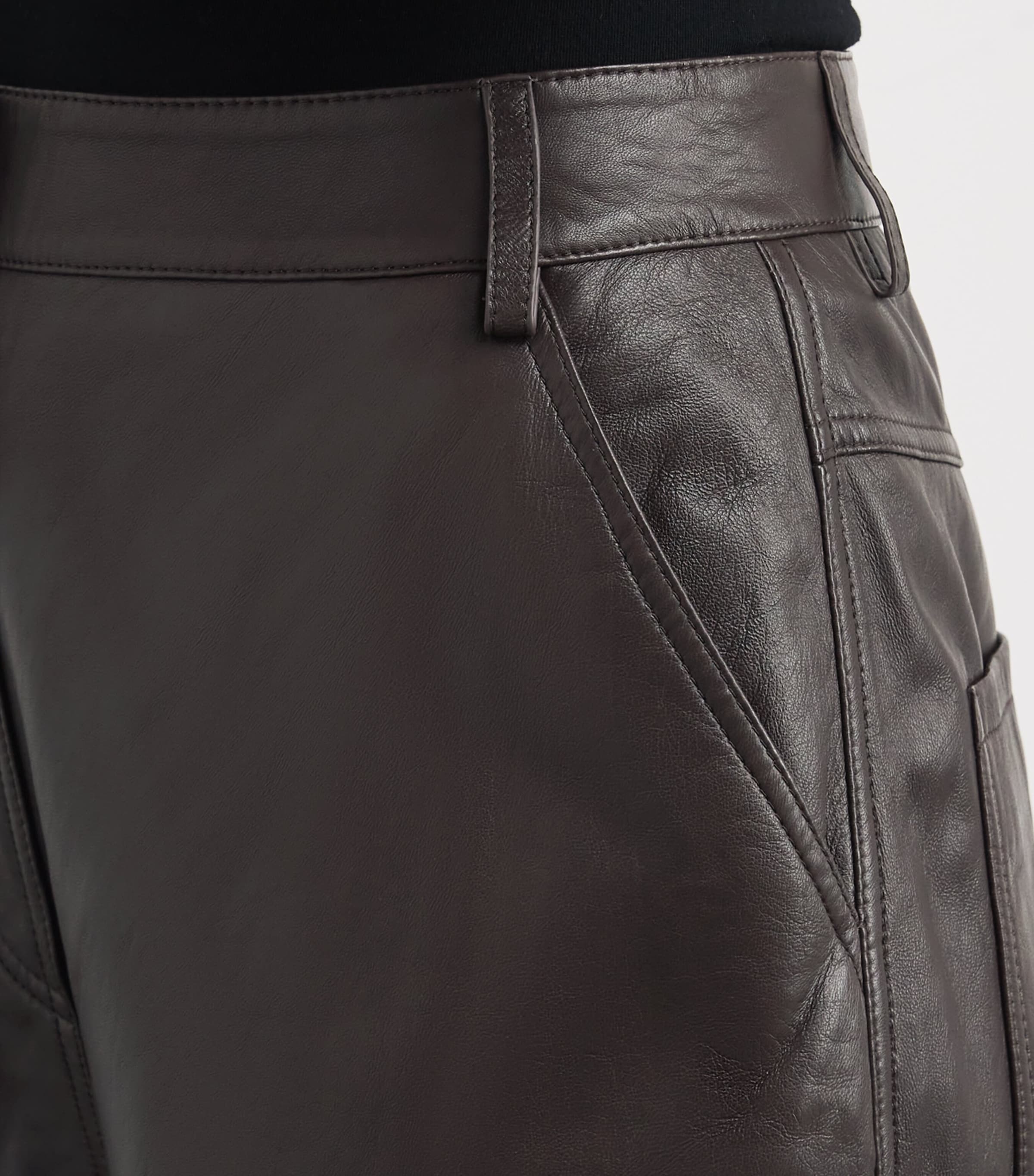 Lambskin Wide-Leg Trousers A2009 Image 6