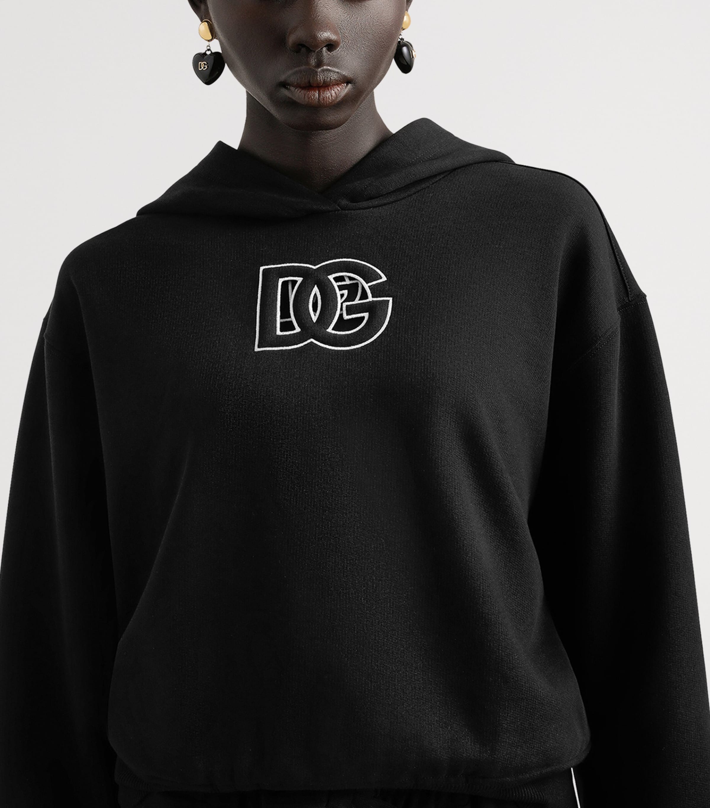 Cotton Logo Hoodie N0000-BLACK Image 3