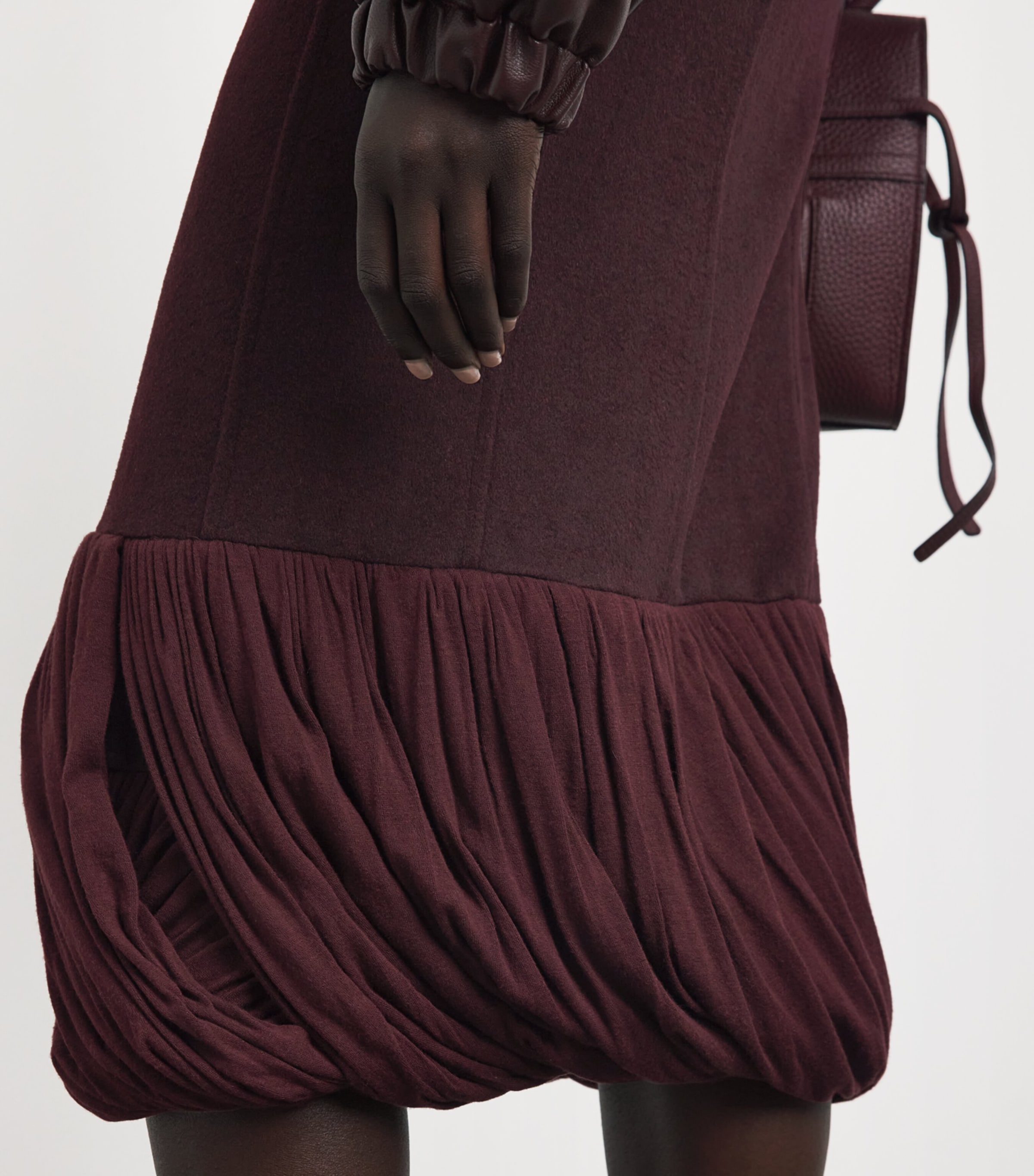 Source Unknown Womens Wool-Blend Dusika Midi Skirt Bg Image 3