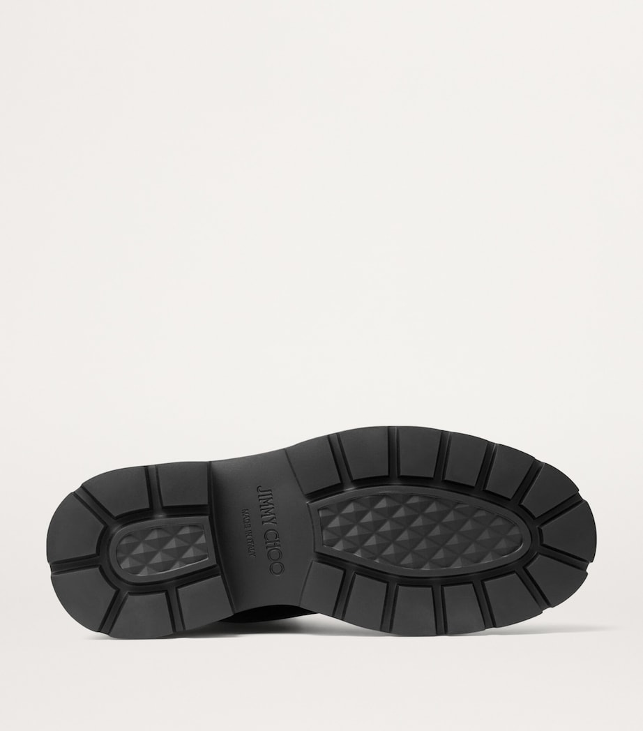 Shea Leather Ankle Boots BLACK/NATURAL Image 3