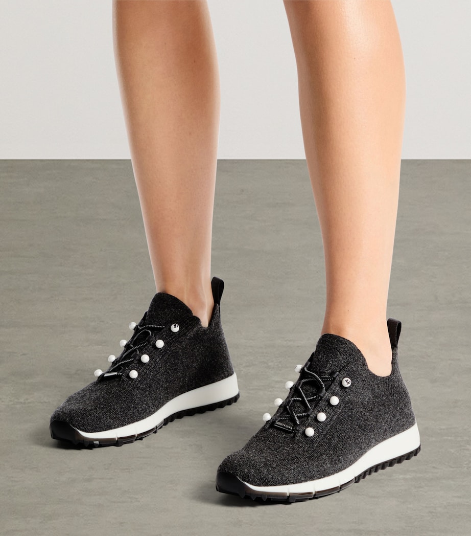 Veles Knitted Glitter Sneakers X BLACK MIX Image 2