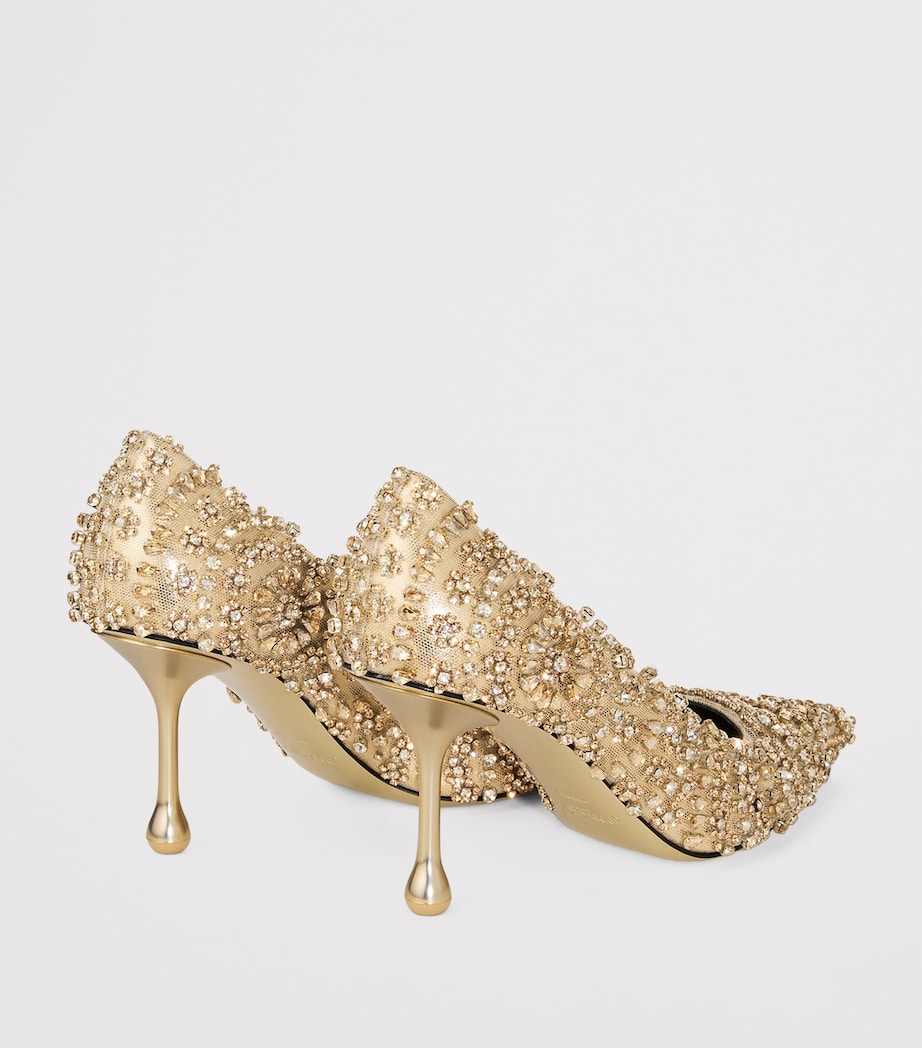Ixia 80 Embellished Mesh Pumps GOLD MIX Image 4