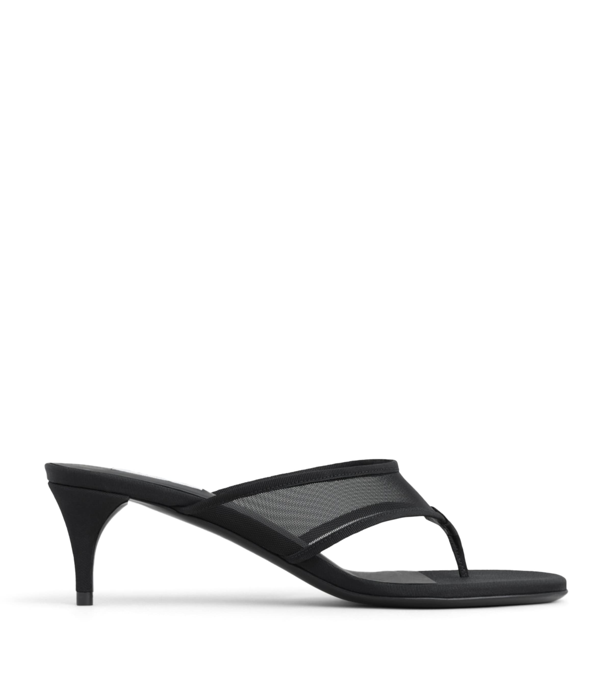 Alaïa Mesh Thong Mules 55 Black Image 1