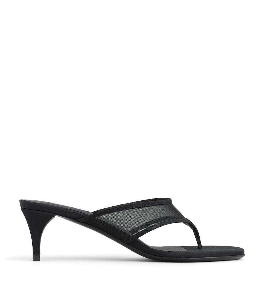 Alaïa Mesh Thong Mules 55 Black Image 1