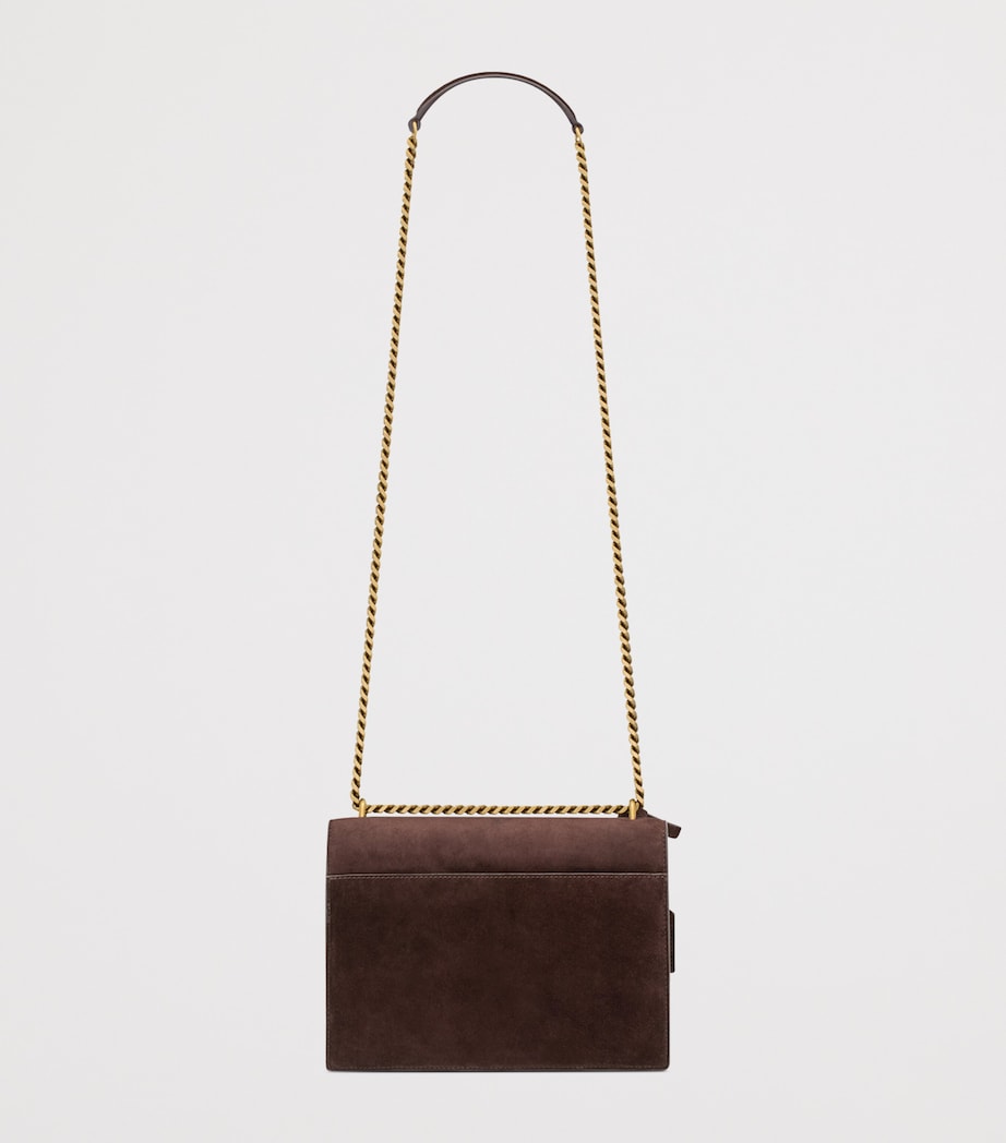 Saint Laurent Medium Suede Sunset Shoulder Bag Image 6