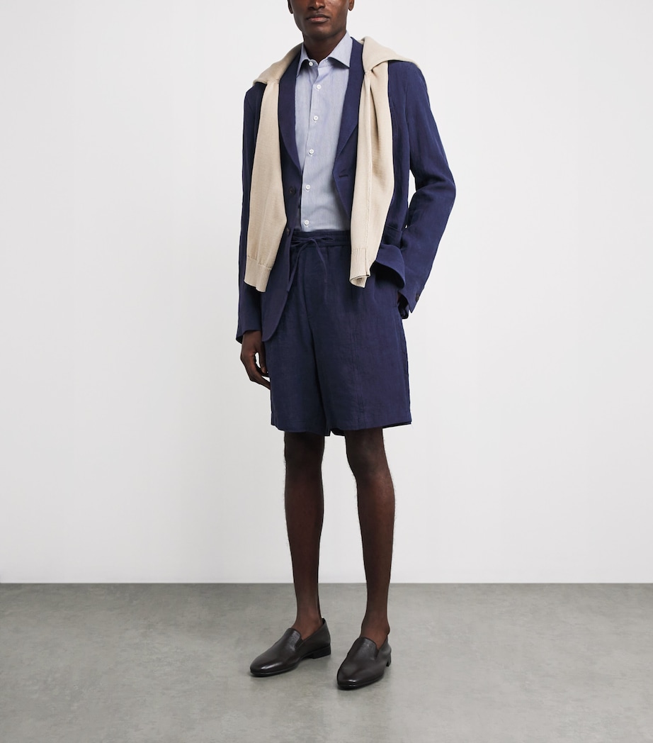 Linen Bermuda Shorts 920 Image 2