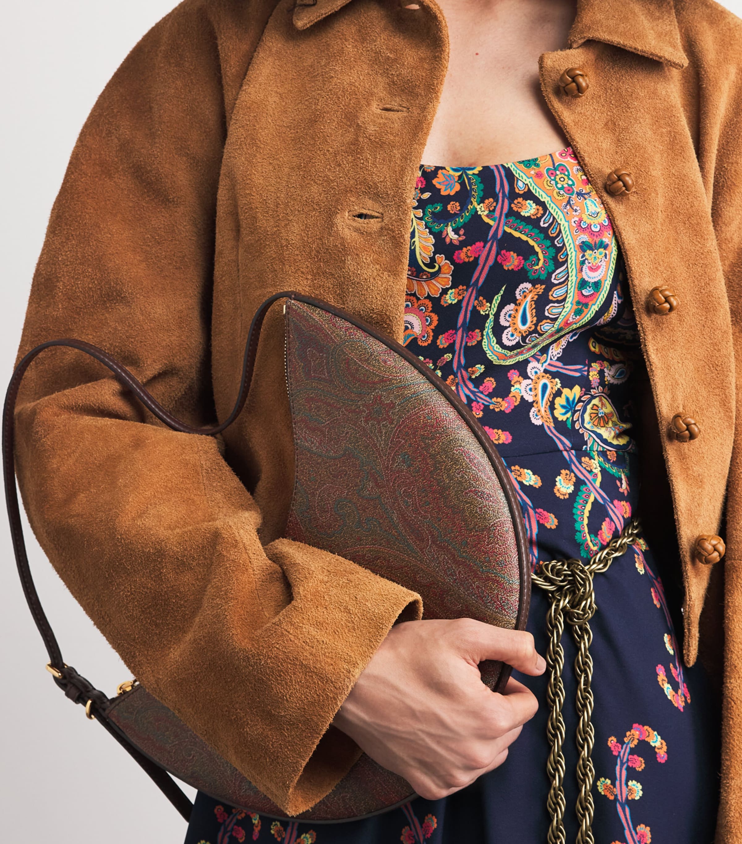 Etro Medium Paisley Arnica Shoulder Bag Brown Image 4