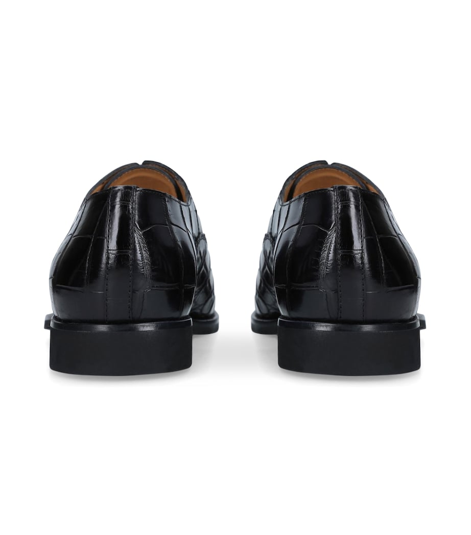 Crocodile Oxford Shoes BLACK Image 2