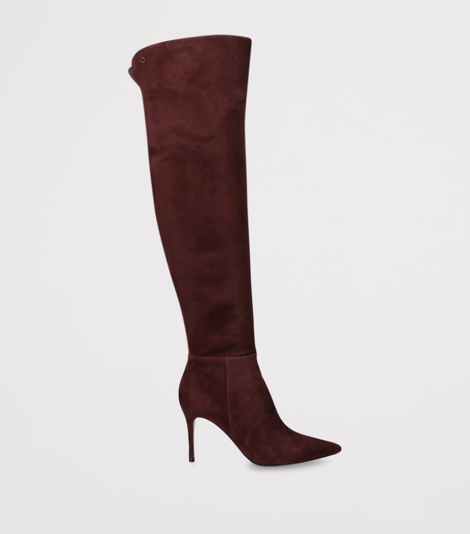 Suede Jules Over-the-Knee Boots 85 WINE Image 4