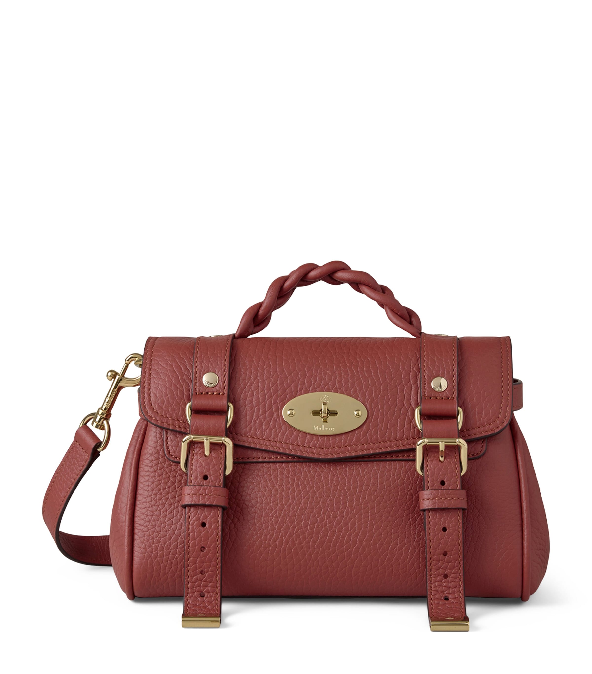 Mulberry Mini Leather Alexa Cross-body Bag In Red