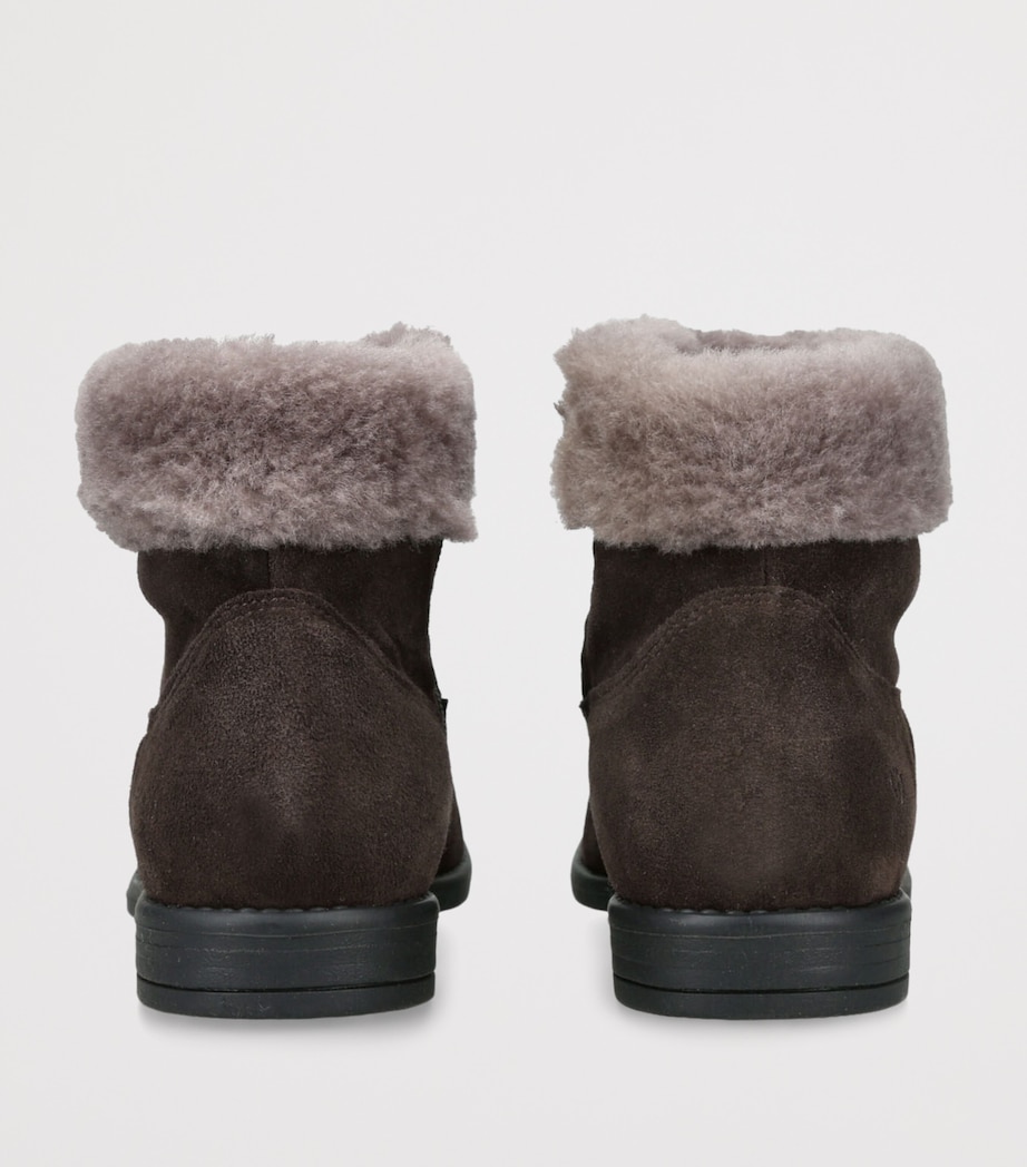 Suede Matilda Ankle Boots DARK BROWN Image 2