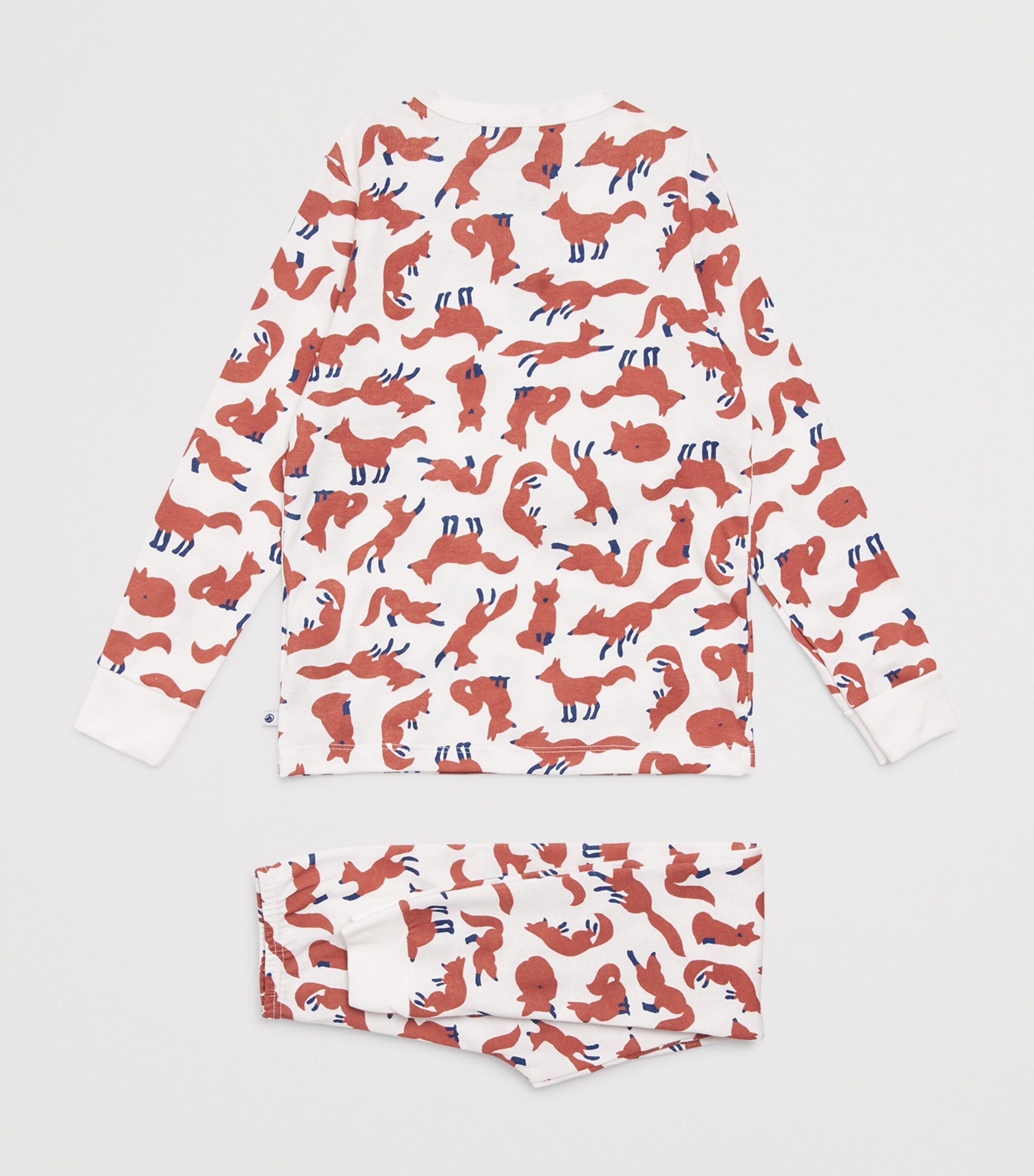Petit Bateau Fox Pyjama and Mask Set (6-12 Years) Image 2