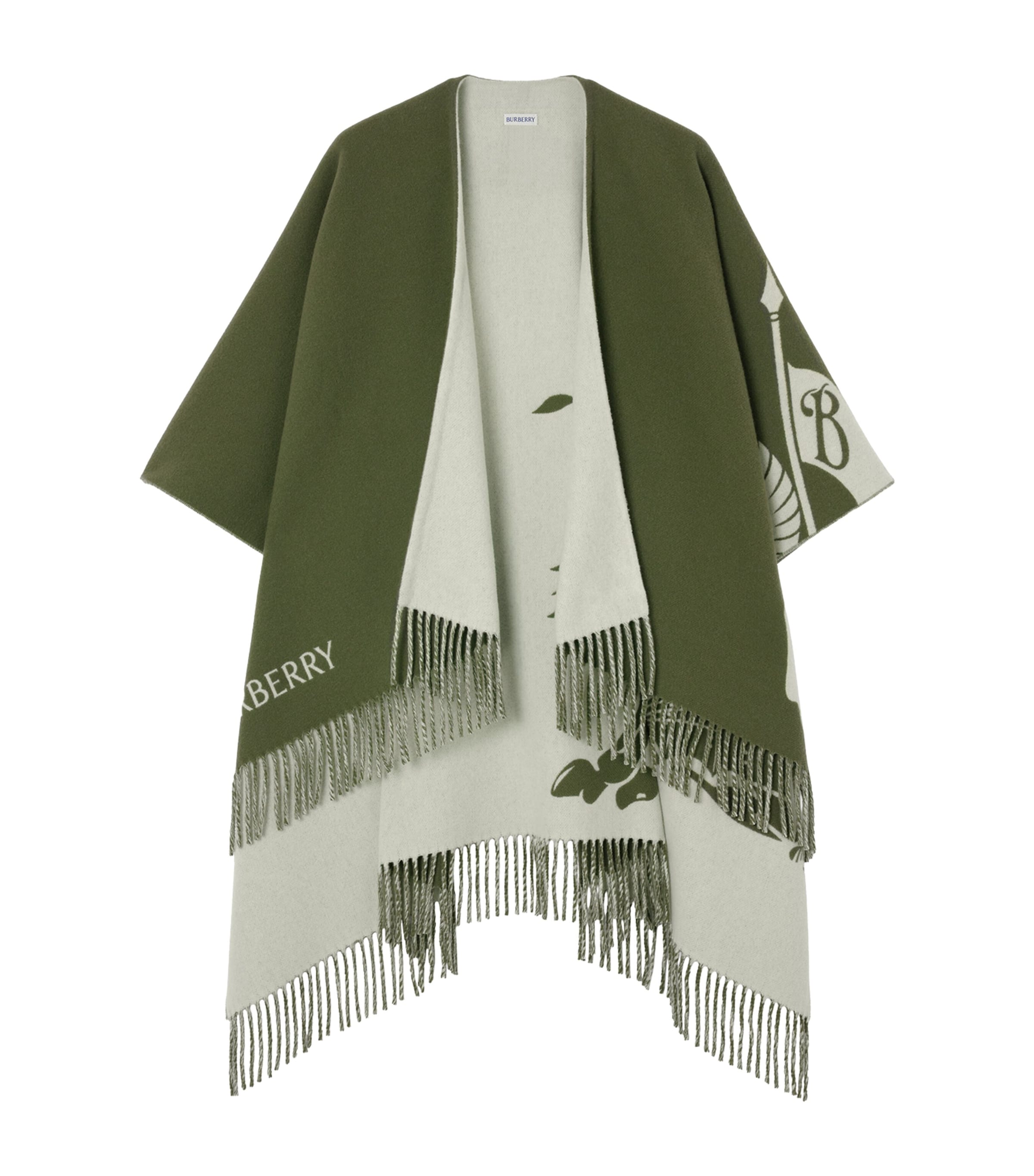 Burberry Wool-Cashmere EKD Cape Pea Green Image 1