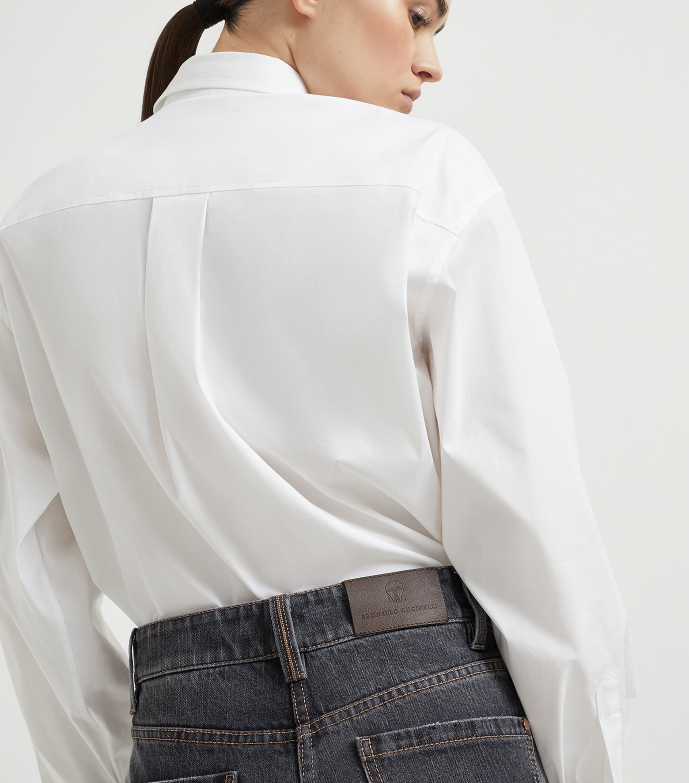 Logo Patch Mid-Rise Straight-Fit Jeans C8987 Image 5