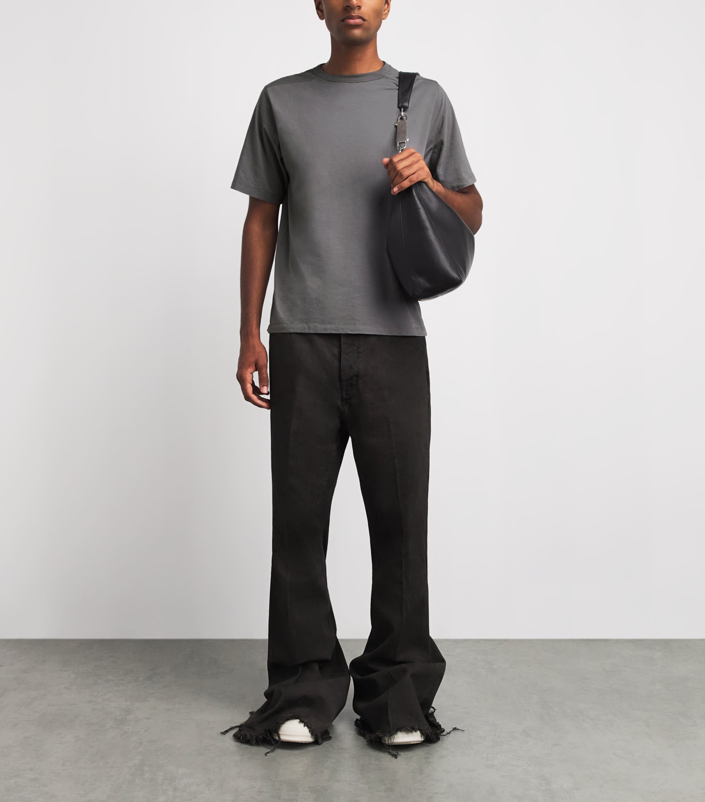 Rick Owens Cotton Jersey Brad T-Shirt Steel Image 2