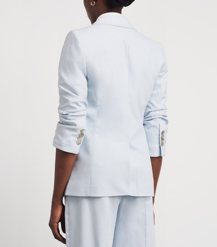 Veronica Beard Womens Tomi Dickey Blazer River Mist Image 5