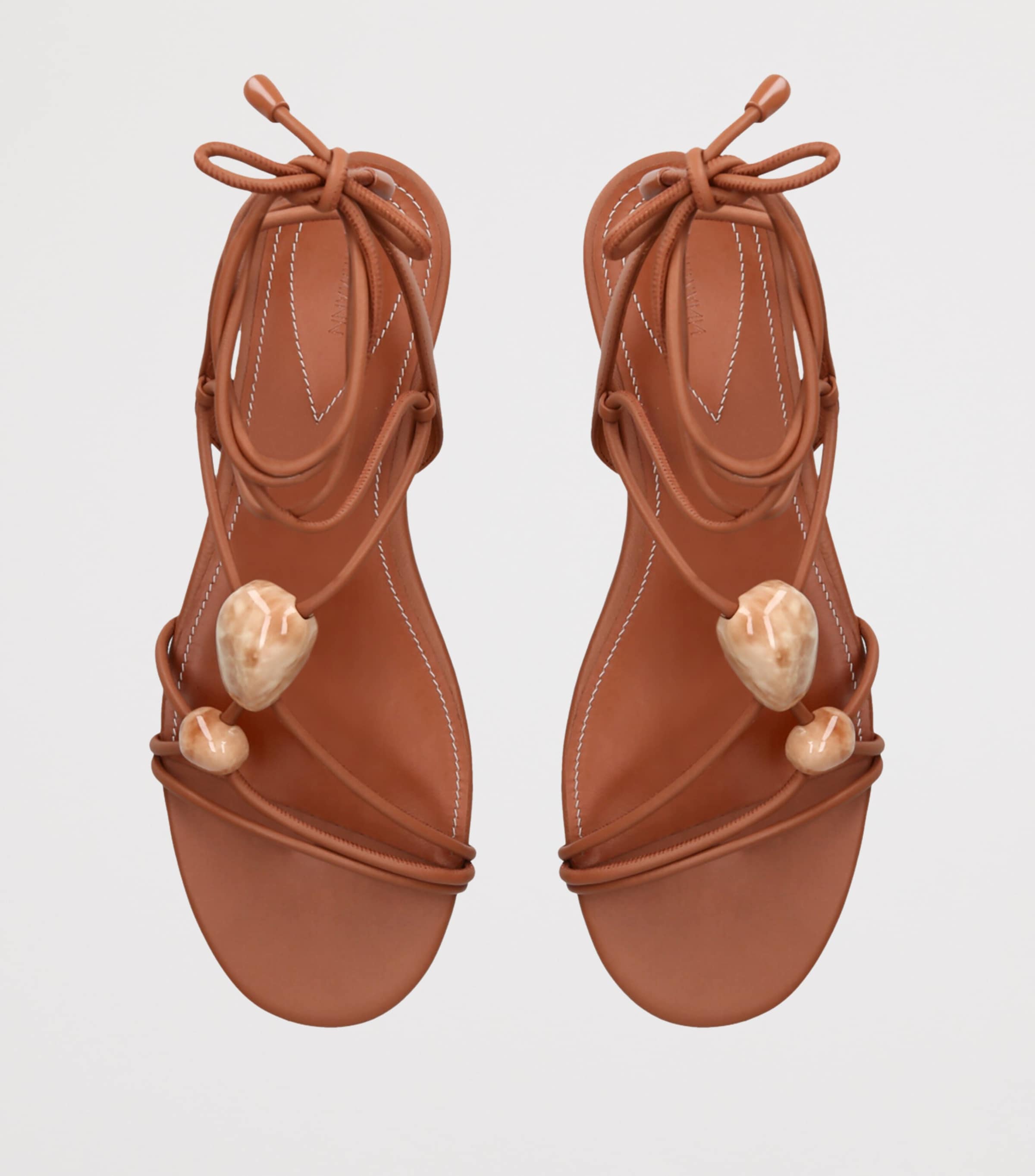 Zimmermann Leather Gleam Sandals Brown Image 4