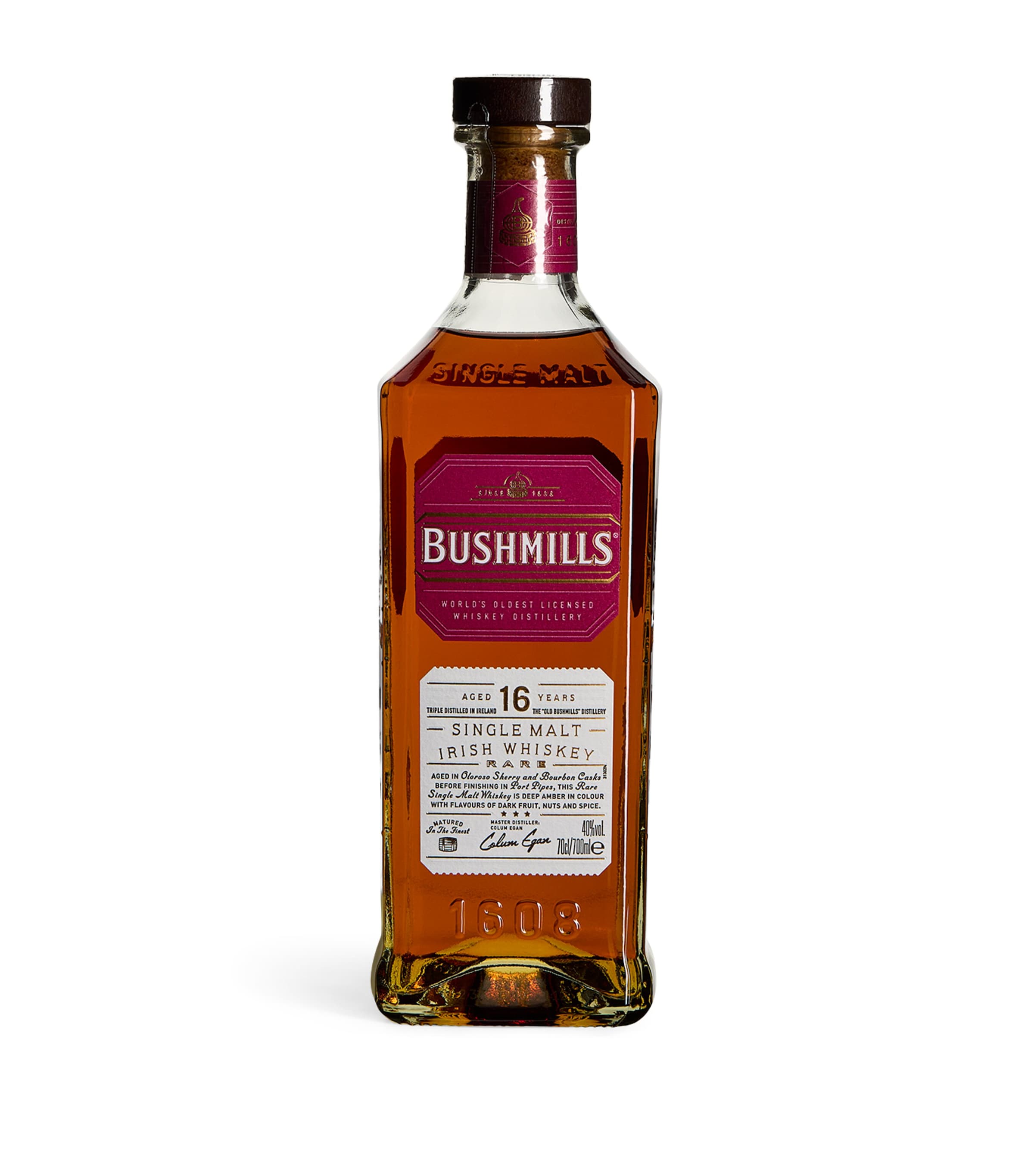 Bushmills 16-Year-Old Single Malt Irish Whisky (70cl) Image 3