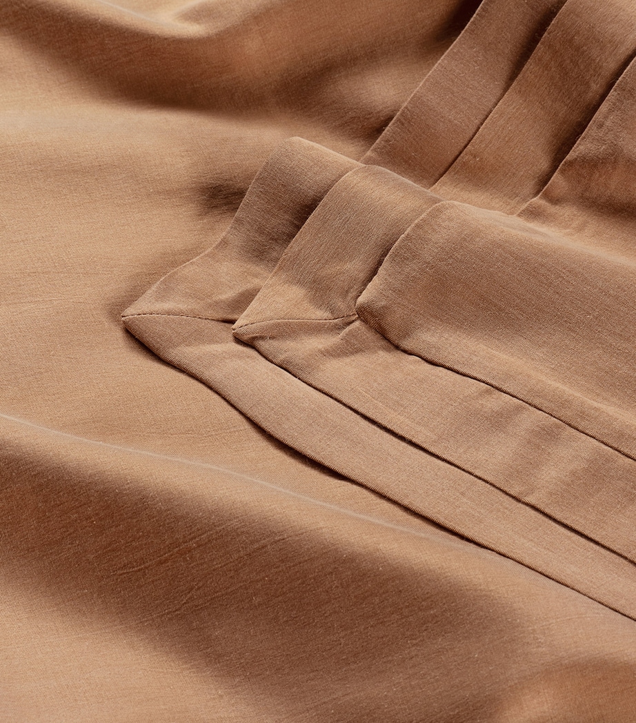 Alya Frame Square Oxford Pillowcase (65cm x 65cm) CARAMEL Image 2