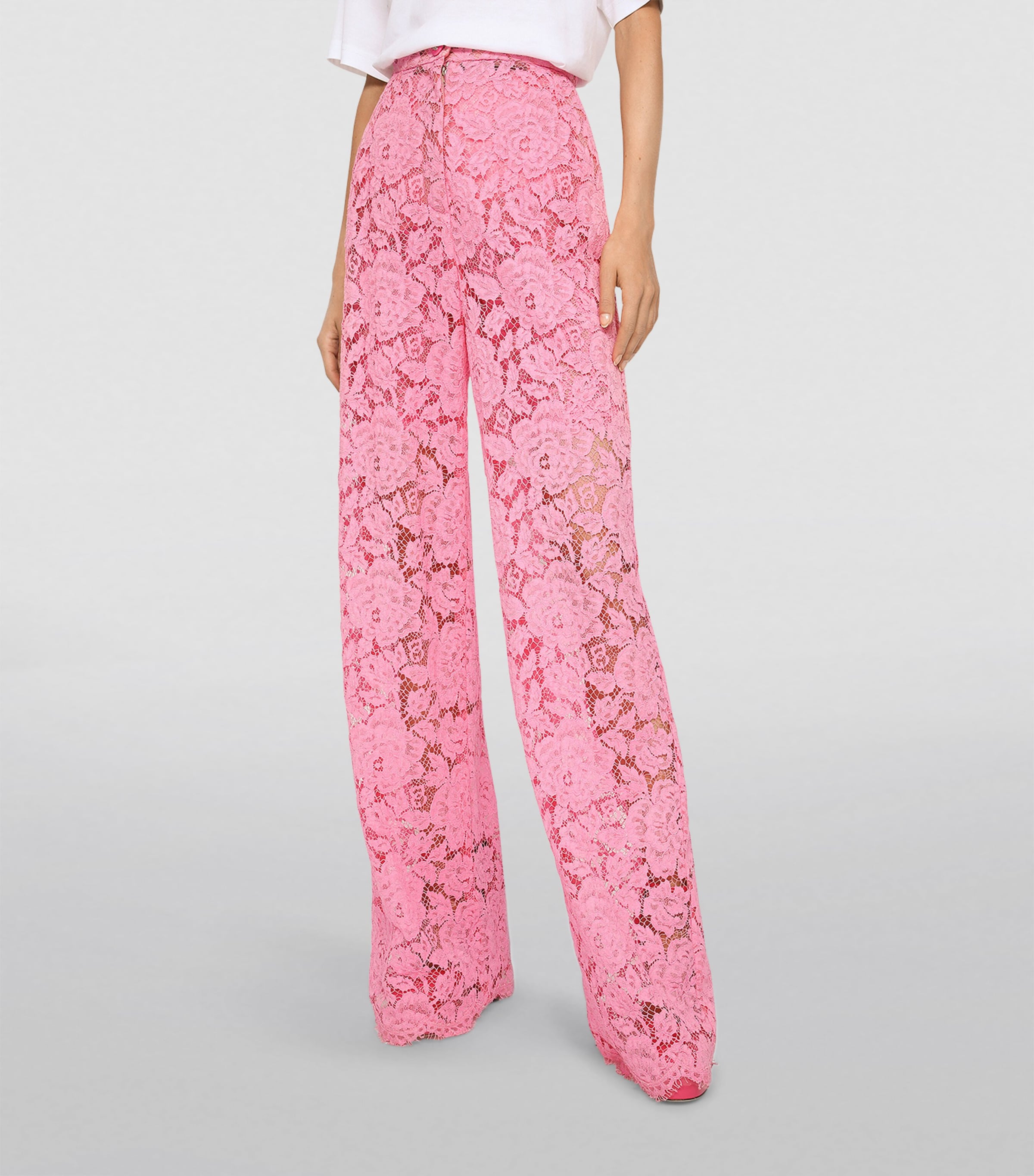 Floral Lace Trousers F0758-PINK 2 Image 5