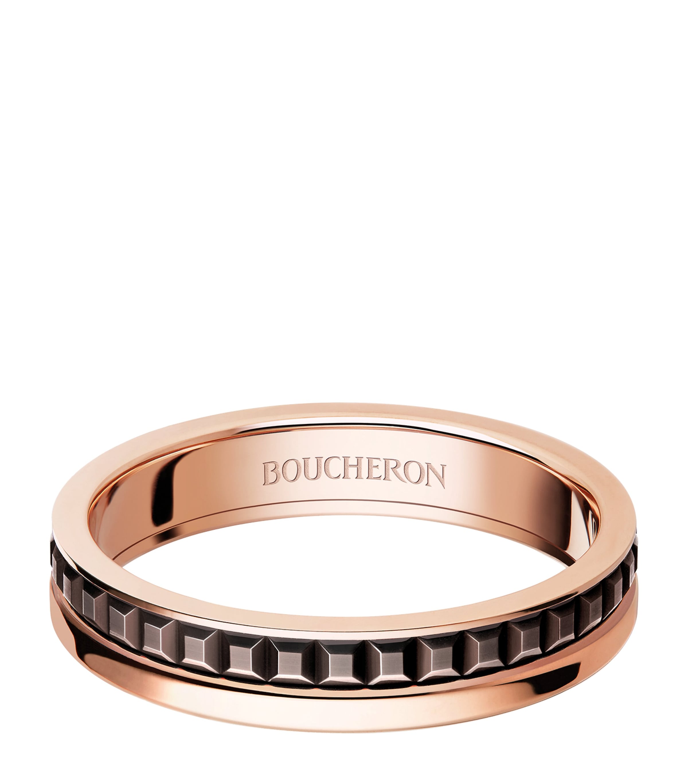 Boucheron Rose Gold Quatre Classique Wedding Band | Fine Jewellery | Fine Rings | Bands | Wedding Bands | Mens Fine Jewellery