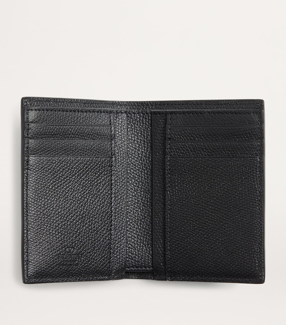 Leather VLogo Card Holder 0NO Image 3