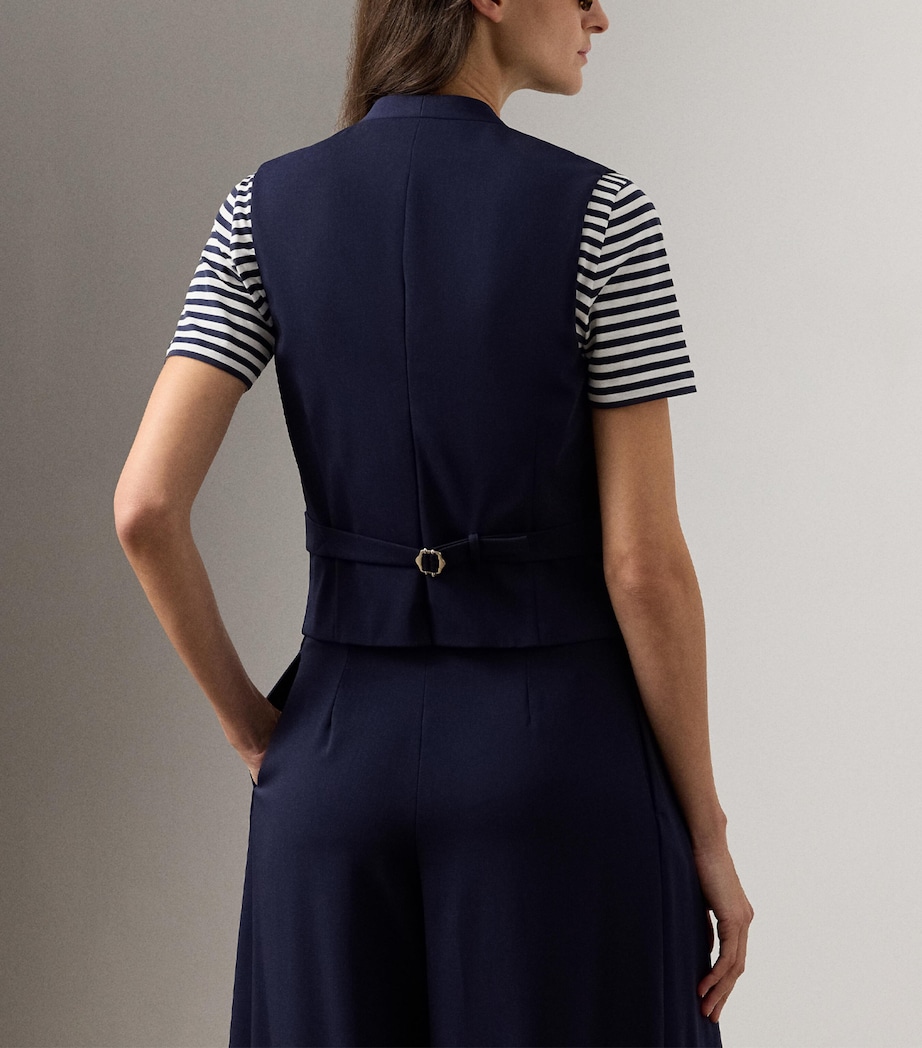Wool Jaiden Waistcoat NAVY-410 Image 3