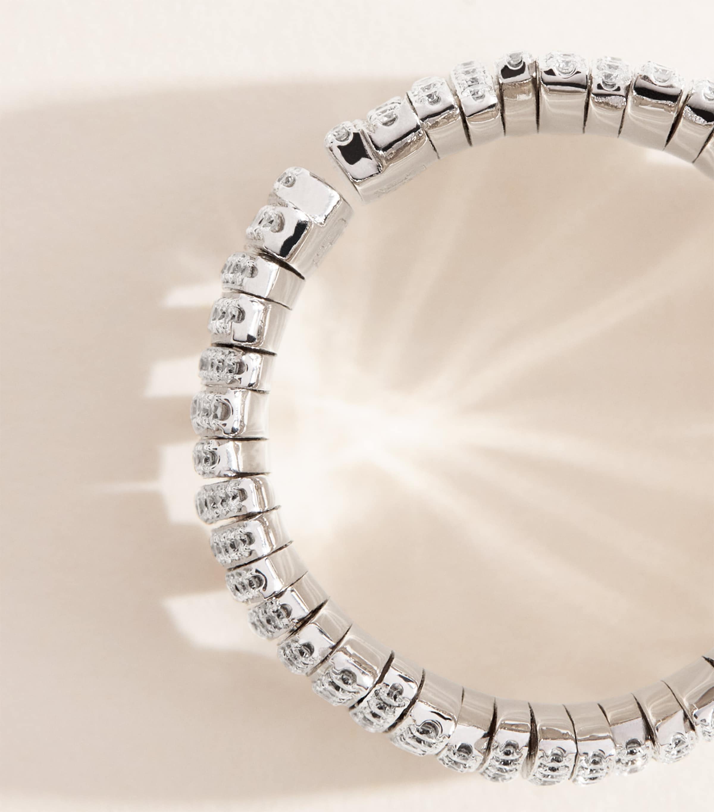 Suzanne Kalan White Gold and Diamond Full Pavé Deco Ring (Size 7.5) Wg/wd Image 4