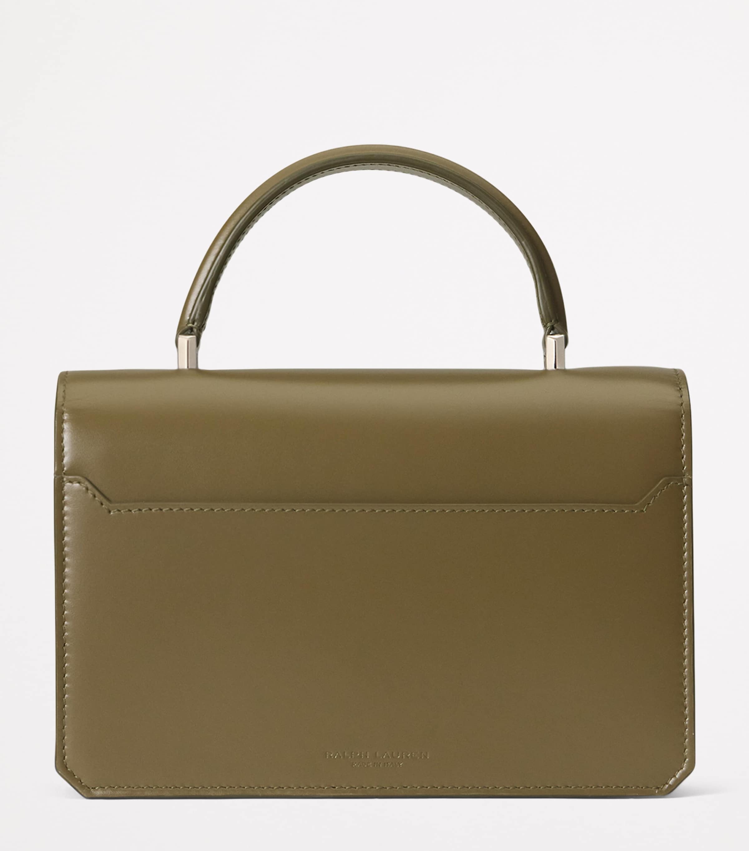 Leather Box Cross-Body Bag DUSTY SAGE Image 3