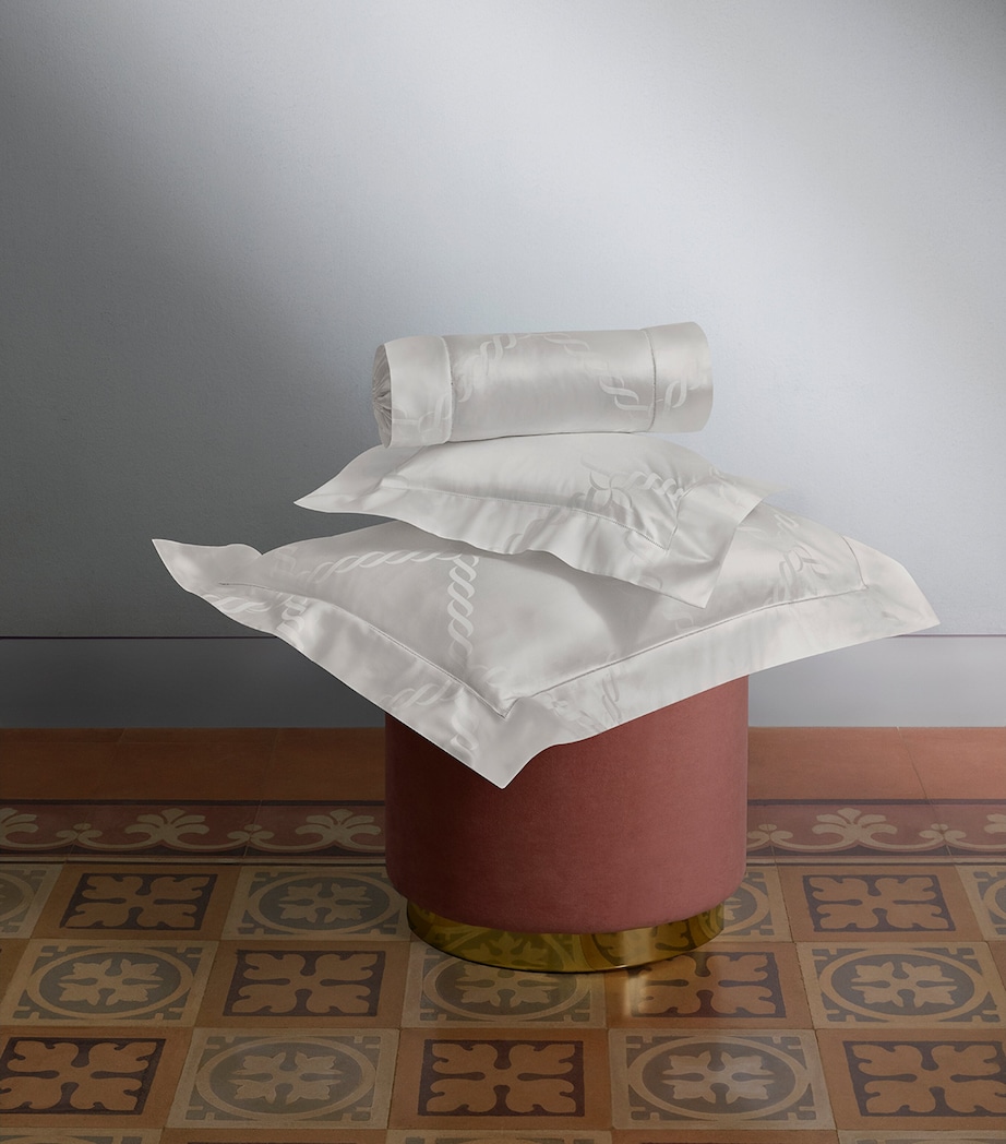 Treccia Boudoir Pillowcase (30cm x 40cm) WHITE Image 4