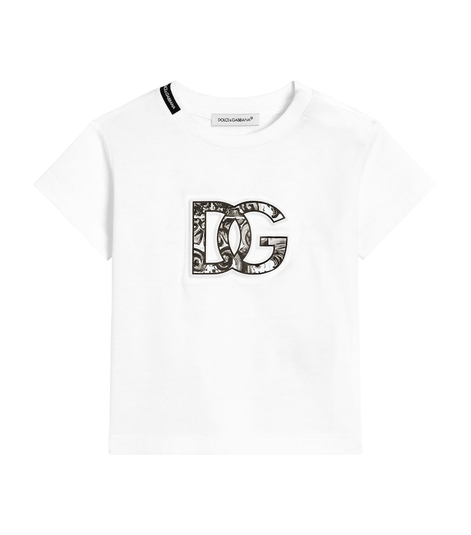 Majolica Logo T-Shirt (3-36 Months) W0800-OPTICAL WH Image 1
