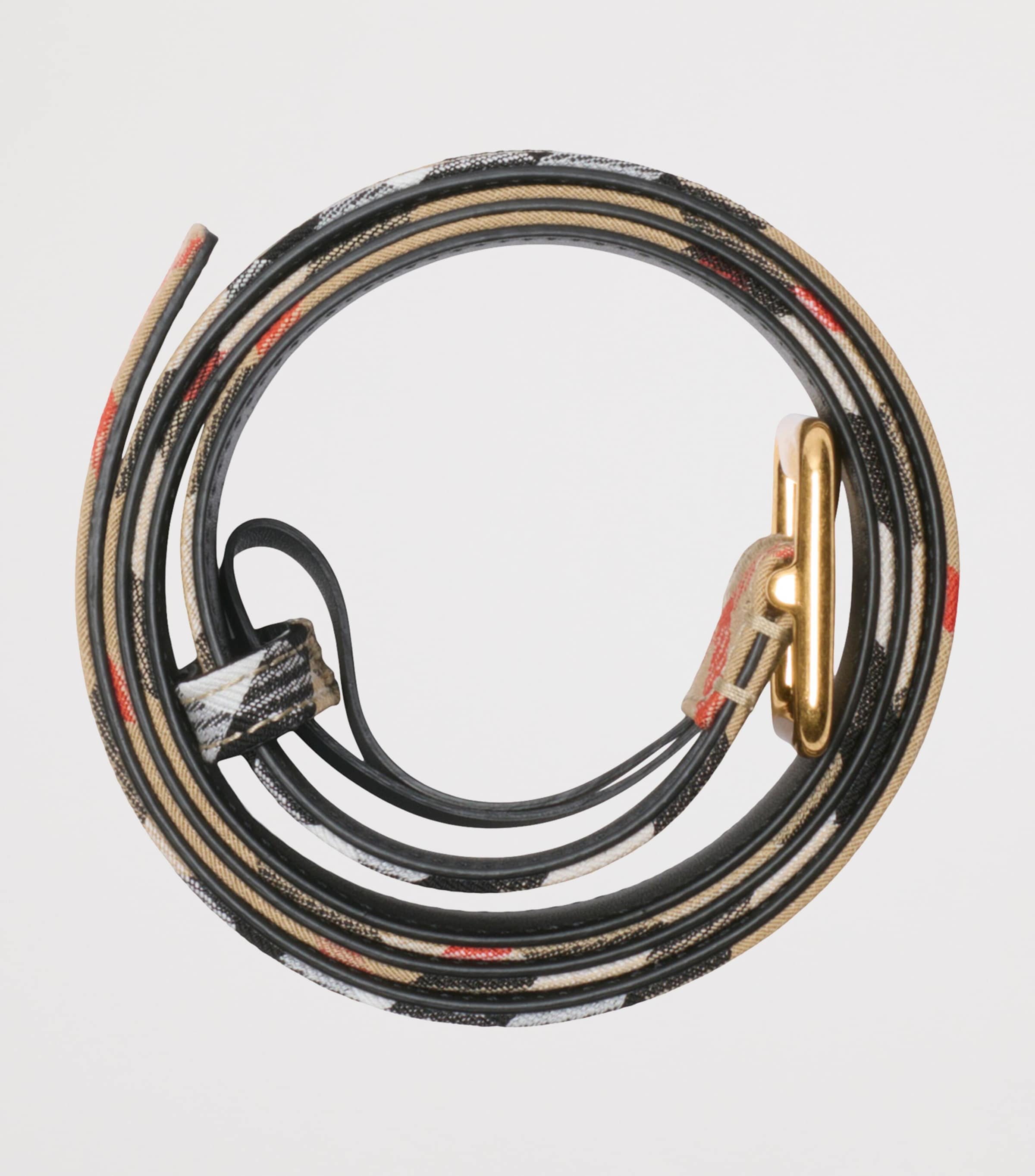 Burberry Check B Buckle Belt Sand Ip Check Image 3