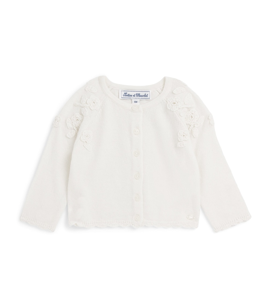 Tartine et Chocolat Peony Embroidered Cardigan (3 Months-4 Years) Image 1