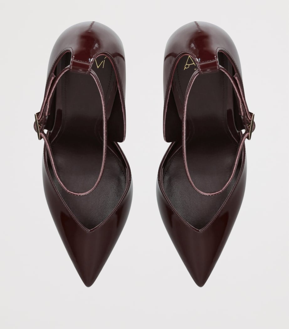 Patent Leather Camilla Pumps 110 WINE Image 4