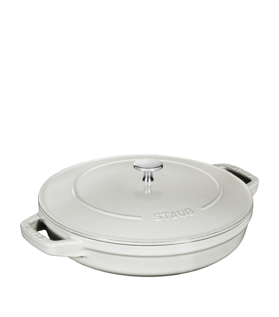 Staub 3-Piece Round Stackable Cocotte Set White Truffle Image 4