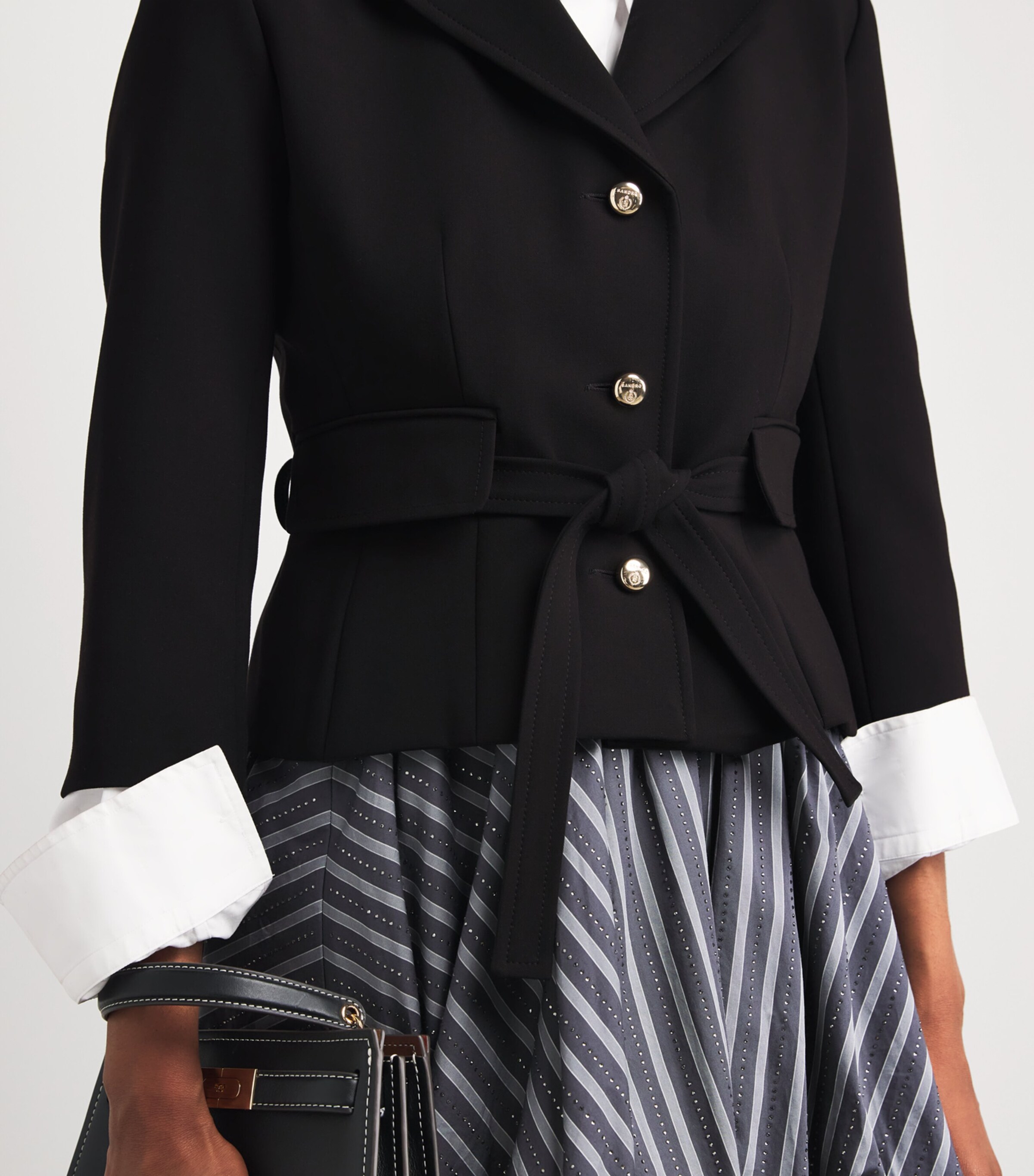 Cropped Blazer BLACK Image 6
