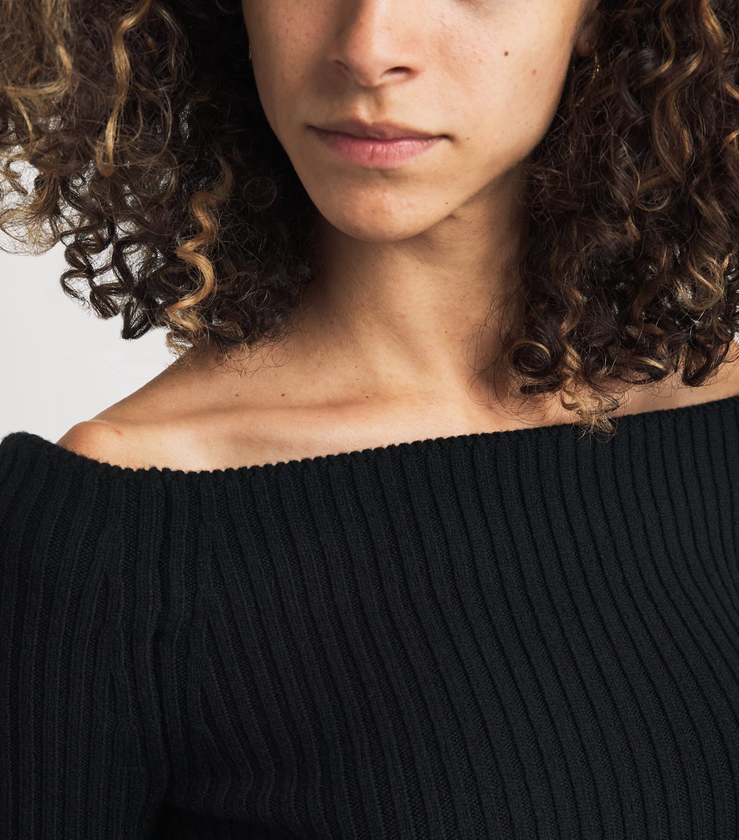 Wool-Blend Maxi Dress BLACK Image 7