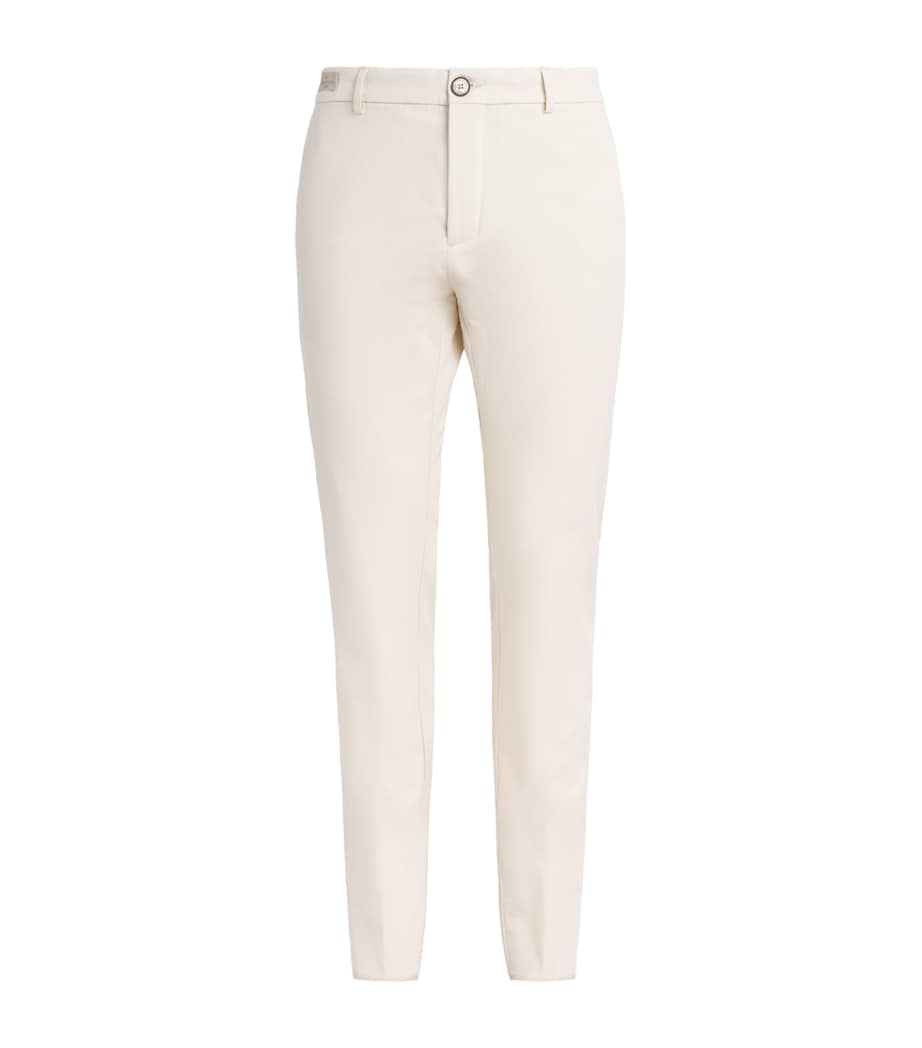Paul & Shark Mens Straight Chinos Off White Image 1