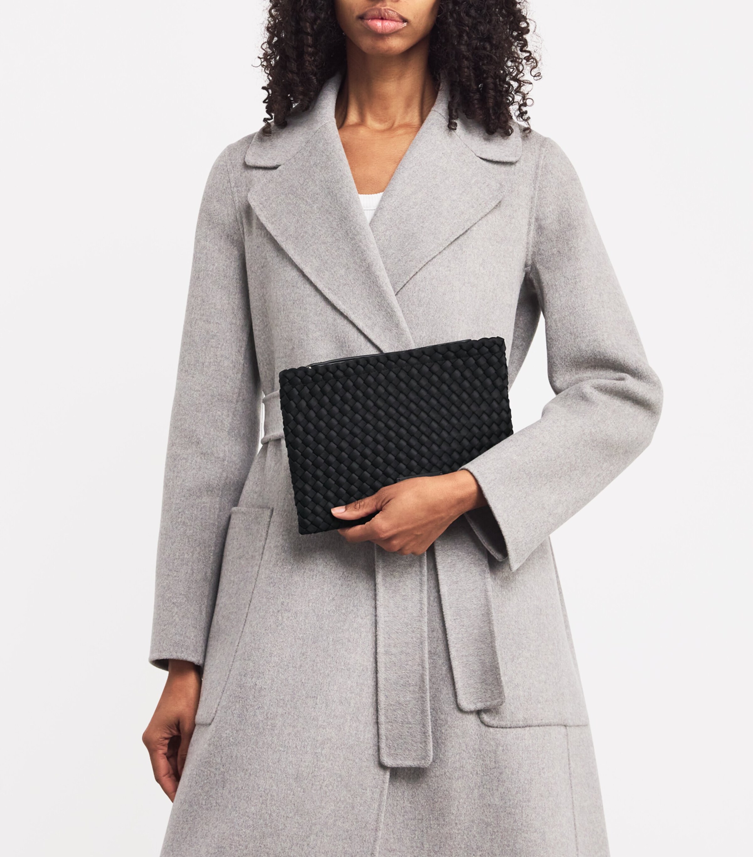 Harrods Neoprene Woven Pouch Black Image 5