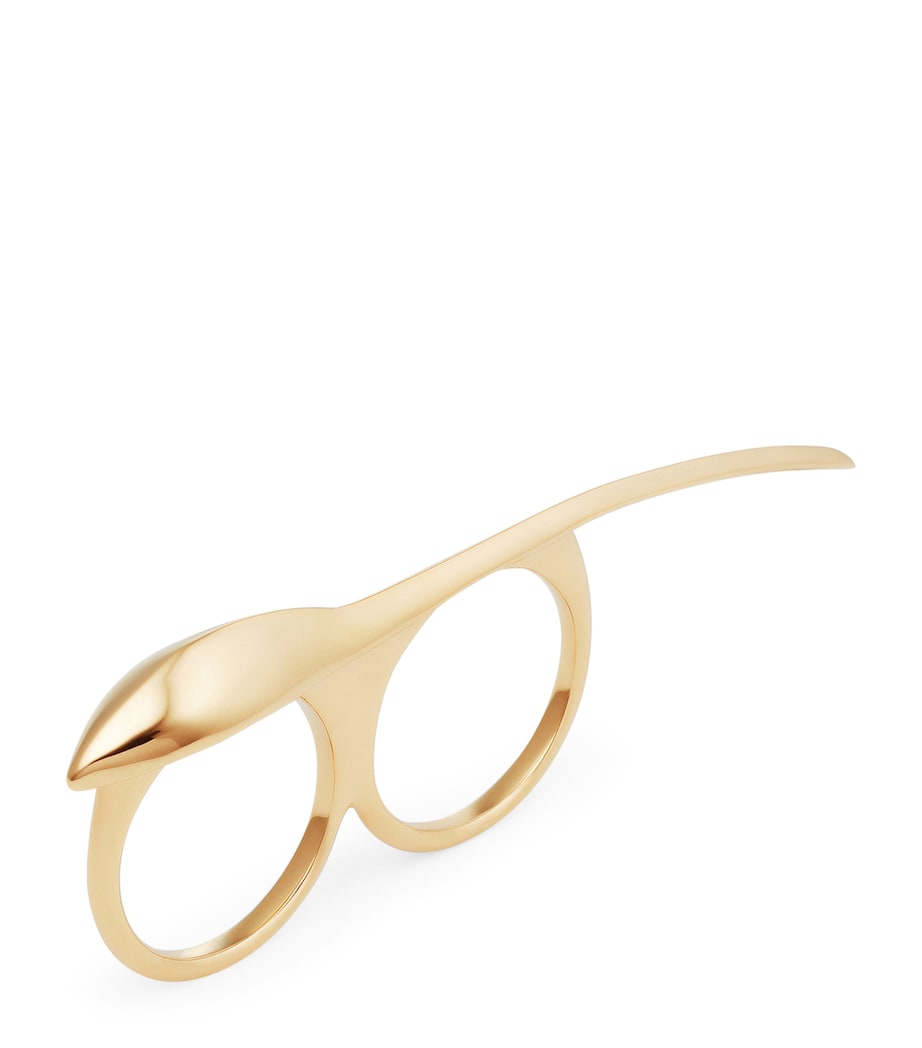 Maple Seed Double-Finger Ring GOLDEN YELLOW Image 1