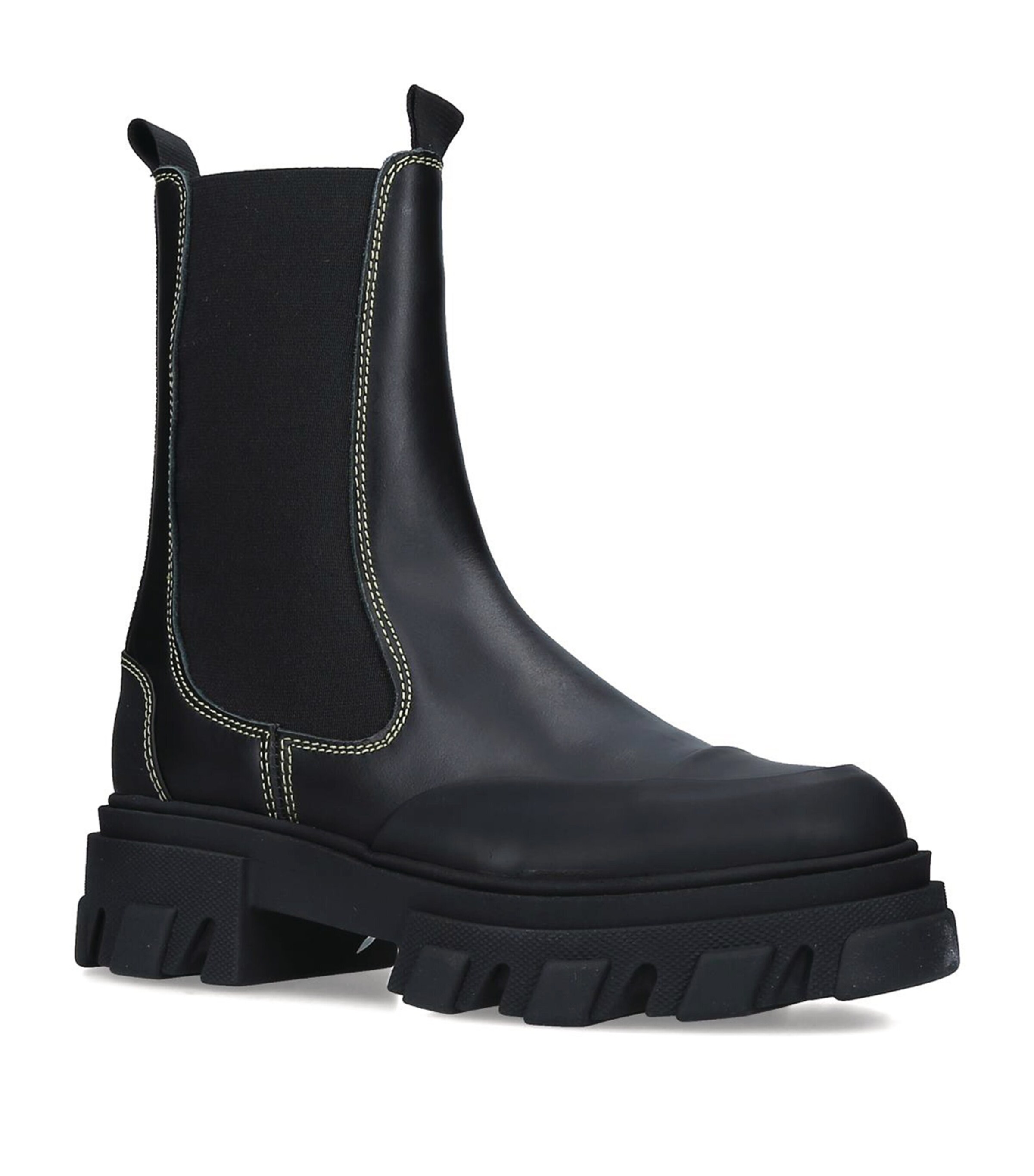 GANNI Leather XL Chelsea Boots | Women Shoes | Boots | Ankle Boots | Flat Boots | Designers | Ganni | Womens Shoes